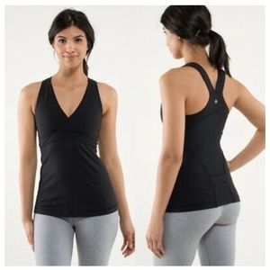 2 x Lululemon Deep V Racer Back Tanks